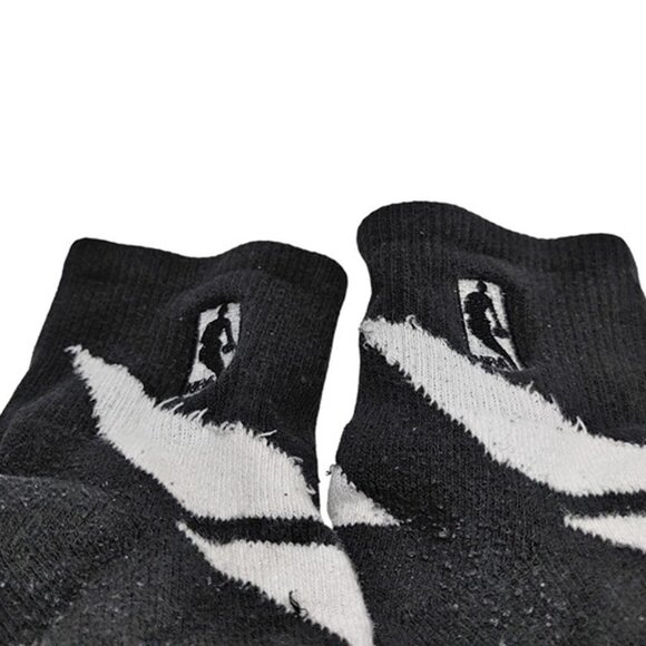 NBA ELITE Crew Basketball Socks Size Large crew socks Black/White - Picture 4 of 4